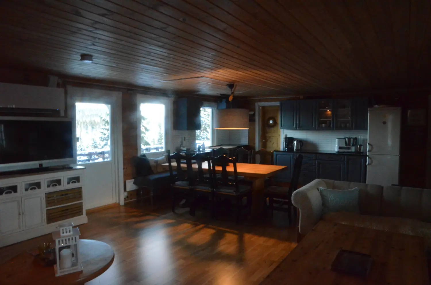 Küche von Ferienhaus in Sjusjøen bei Lillehammer