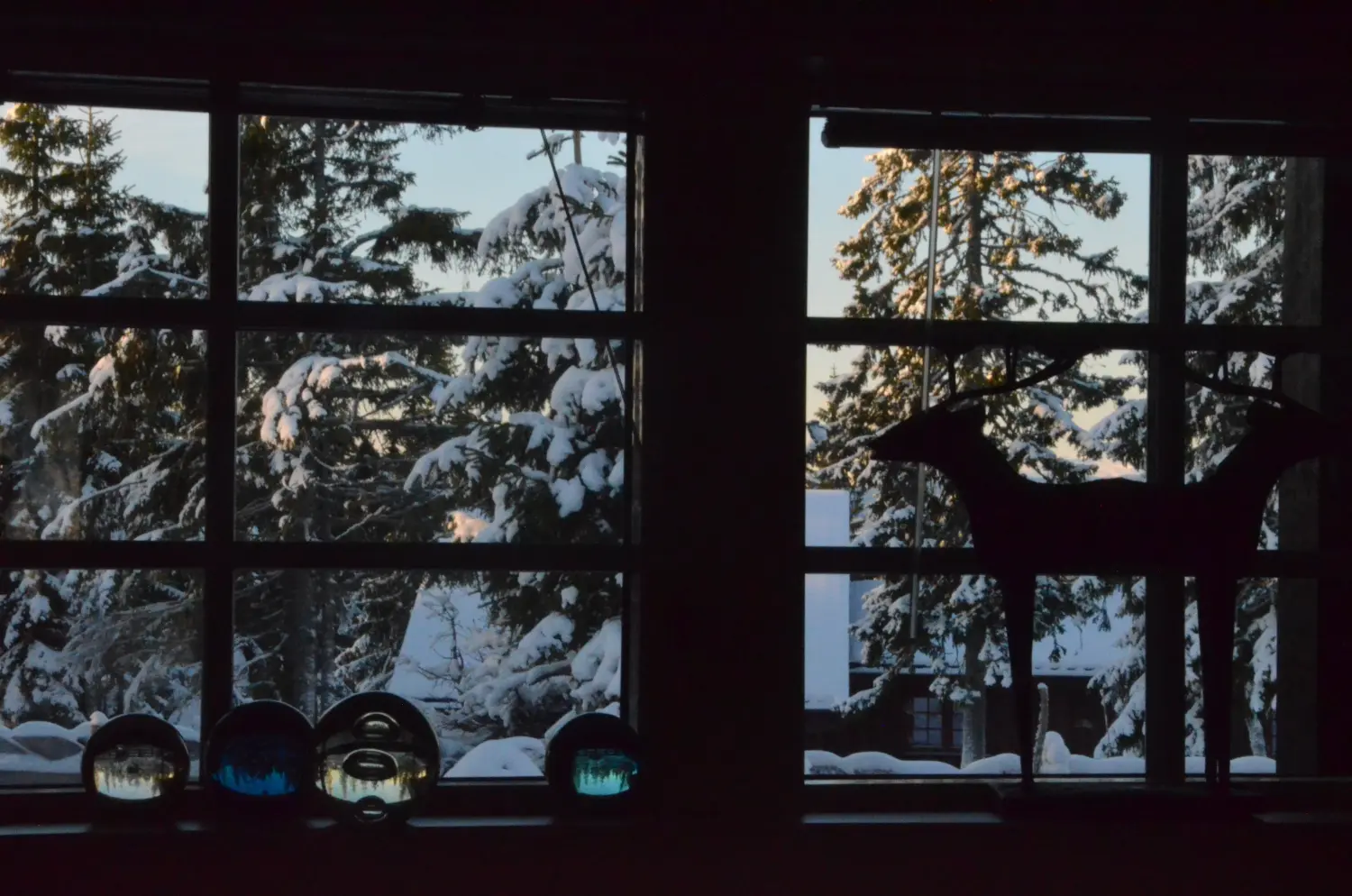 Ferienhaus in Sjusjøen bei Lillehammer im Winter