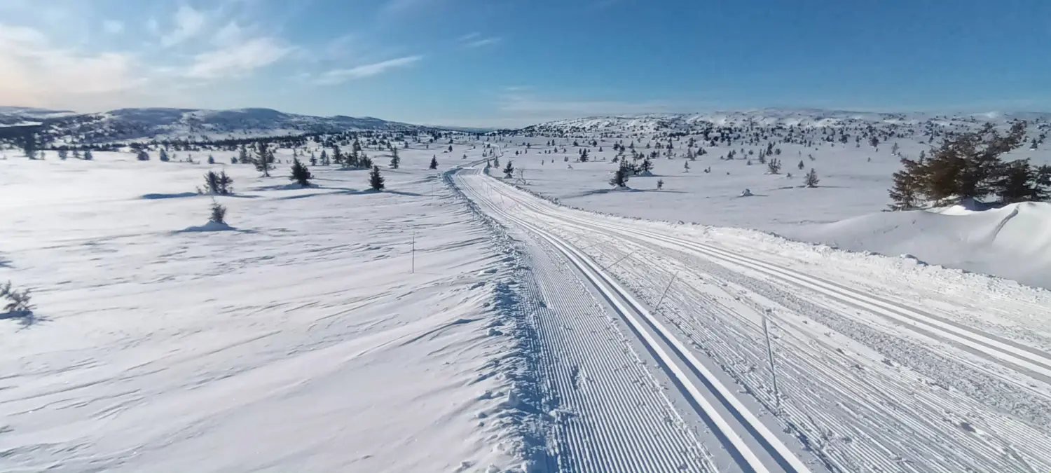 Ferienhaus in Sjusjøen bei Lillehammer im Winter