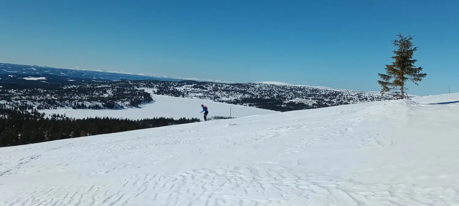 Ferienhaus in Sjusjøen bei Lillehammer im Winter
