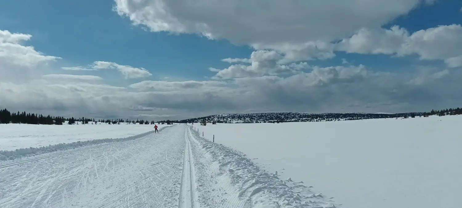 Ferienhaus in Sjusjøen bei Lillehammer im Winter